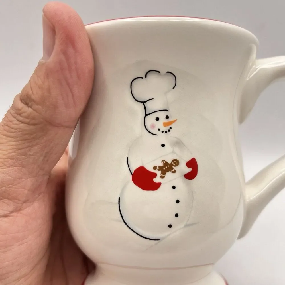 Williams Sonoma Chef Snowman Mug 4.5
